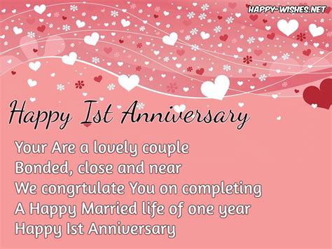 Happy 1st Anniversary Wishes Quotes And Messages