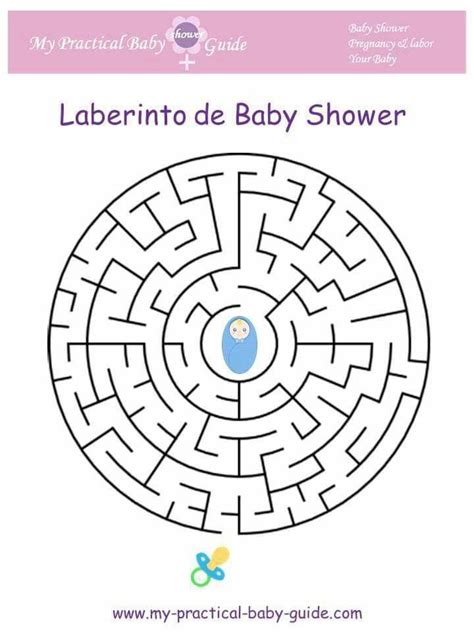 Laberinto Baby Shower Baby Shower Juegos Baby Shower Games