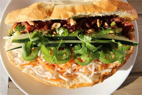 Bread, or more specifically the baguette, was introduced by the french during its colonial period. Banh Mi My-Tho Vietnamese Sandwich - Restaurant | 9011 ...