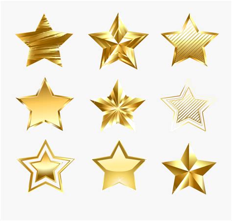 Free Printable Gold Stars Free Transparent Clipart Clipartkey