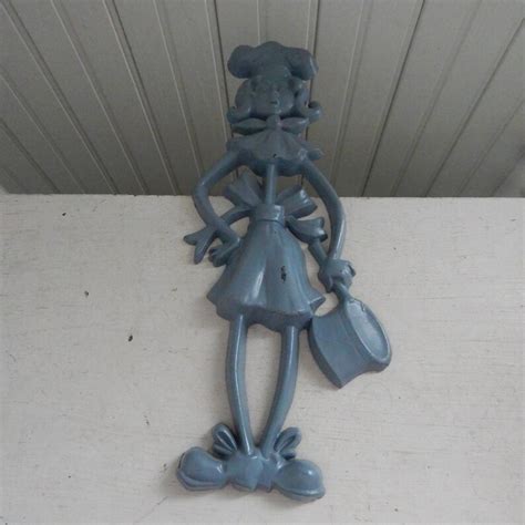 sexton stamped metal lady mother cook c 1971 wall art etsy