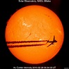A Shot of a Plane Passing in Front of the Sun | NAOJ: National ...