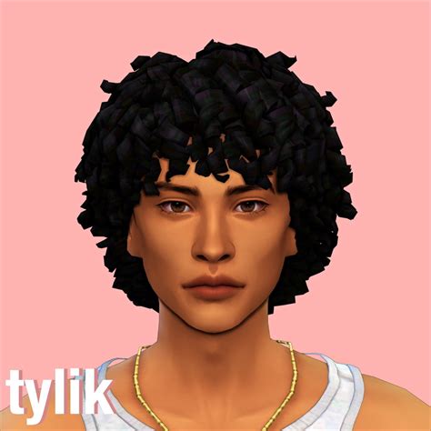 Sims Afro Hair Male Sims Curly Hair Male Hair Sims Body Mods