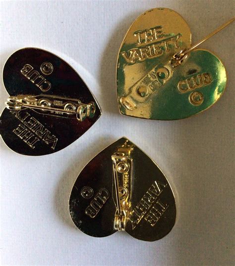 Vintage Set Of 3 Variety Club Pins Etsy