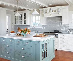 Bringing In A Pop Of Color With A Colorful Kitchen Island Megan Morris