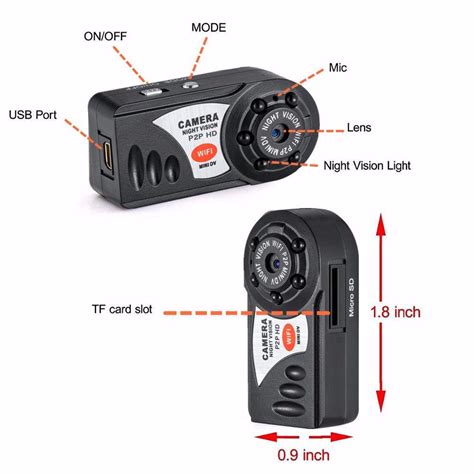 q7 hd mini wifi camera wireless dv dvr ip camera mini video camcorder recorder infrared day and