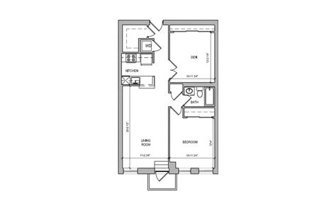 Hc 08 One Bedroomden Floor Plans South End Apartments James