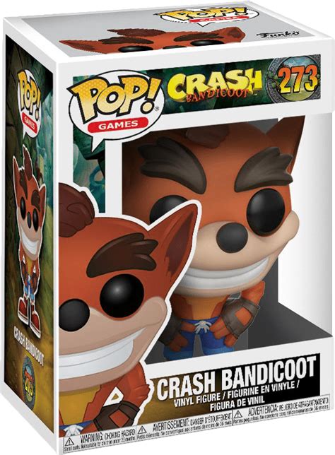 Funko Pop Games Crash Bandicoot Crash Bandicoot Vinyl Figure New