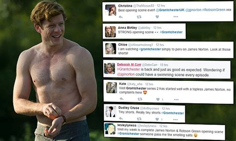 Twitter Swoons Over James Norton S Shirtless Scene In Grantchester Daily Mail Online