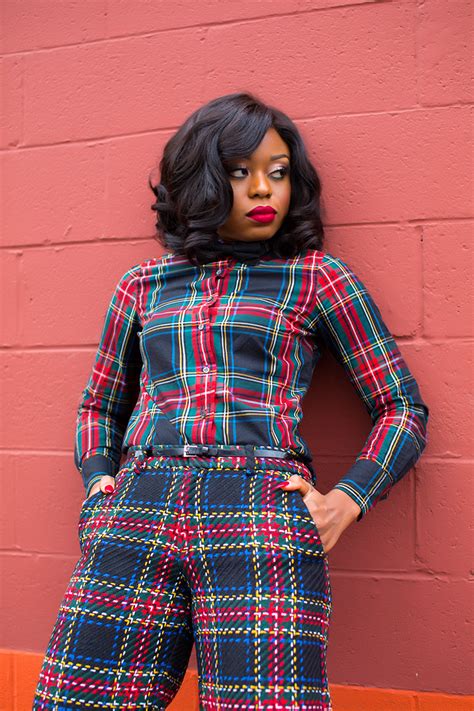 How To Wear Plaid For Work Holiday Jadore Fashion