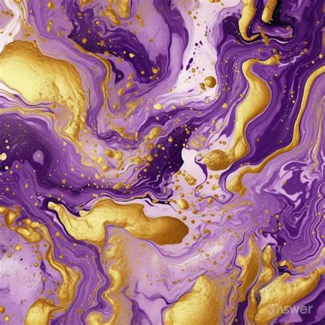 Premium Ai Image A Close Up Of A Purple And Gold Marble With Gold