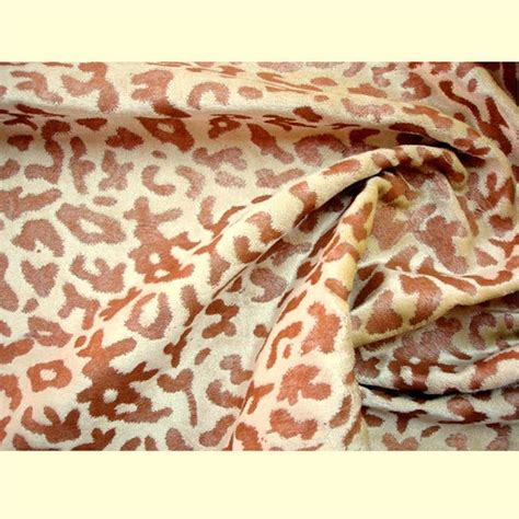 Leopard Skin Velvet Fabric With Printing Technique Etsy
