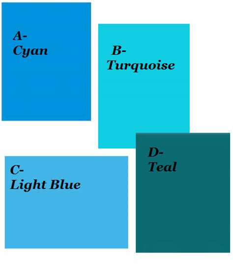 Difference Between Cyan Turquoise Lt Blue Teal House Painting Wall