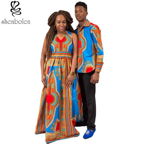 Buy Shenbolen African Dresses For Women Cotton Dashiki