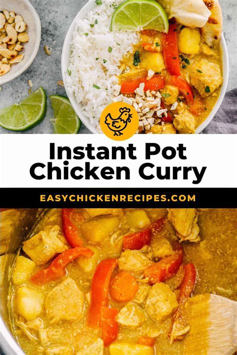 Instant Pot Chicken Curry Easy Chicken Recipes