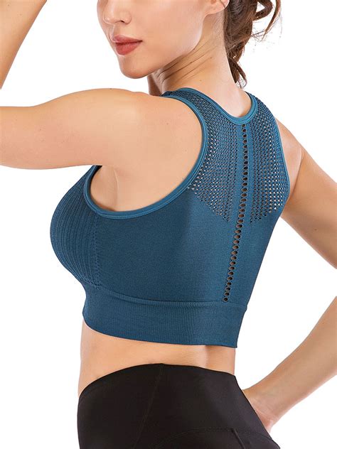 Lelinta Womens Wirefree Bra Fitness Underwear Yoga Sports Shockproof
