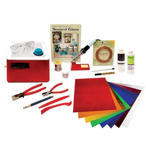 Premium Stained Glass Start Up Kit Stained Glass Kits Stained Glass Diy Stained Glass Supplies