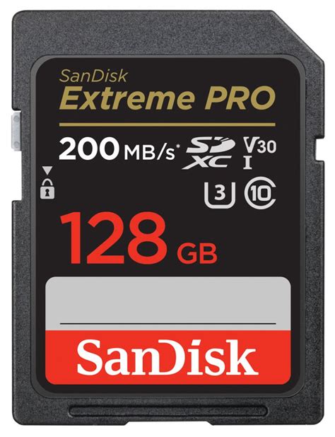 Sandisk Sdxc Extreme Pro 128gb 200mbs V30 Uhs I Foto Erhardt