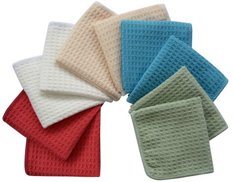 Sinland Home Microfiber Waffle Weave Dish Cloths Cleaning Cloth Soft
