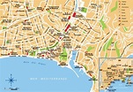Mapa de Niza - Viajar a Francia