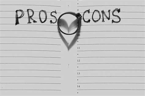 30 Pros And Cons Empty List On Blackboard Stock Photos Pictures