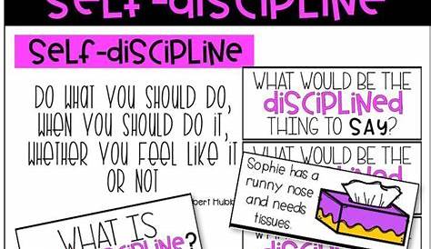 self-discipline worksheets for students
