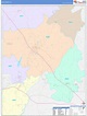 Dale County, AL Wall Map Color Cast Style by MarketMAPS - MapSales