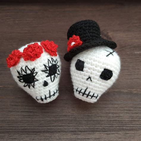 Skull Pattern Crochet Halloween Crochet Pattern Amigurumi Etsy