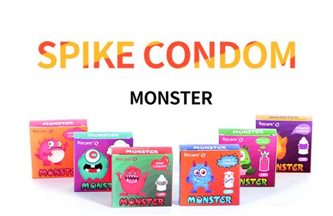custom size oem male lady sex long love condoms spike monster condom for men with dotted china
