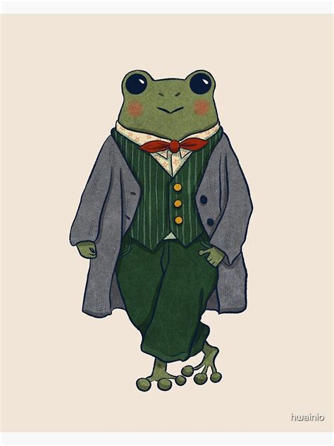 Mr Frog Dapper Art Print For Sale By Hwainio Redbubble