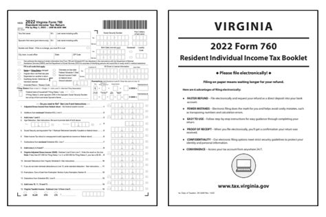 Virginia Tax Forms 2022 Printable State Va 760 Form And Va 760