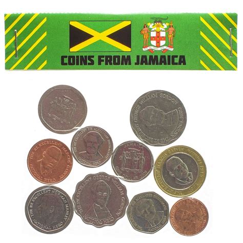 Jamaican Coins Set Cents Dollars Caribbean Island Exotic Etsy