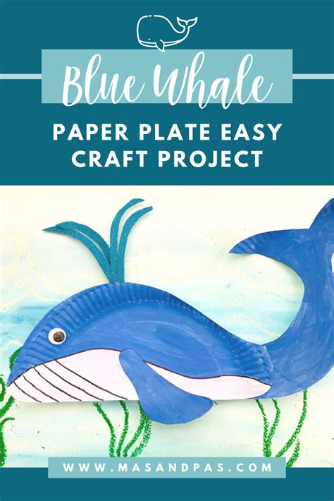 Blue Whale Paper Plate Craft Whale Crafts Sea Animal Crafts Paper