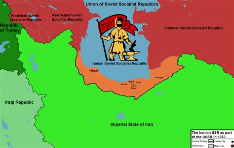 The Iranian Soviet Socialist Republic As Part Of The USSR In 1970 R