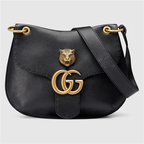 Gucci Women Gg Marmont Leather Shoulder Bag 409154a7m0t1000