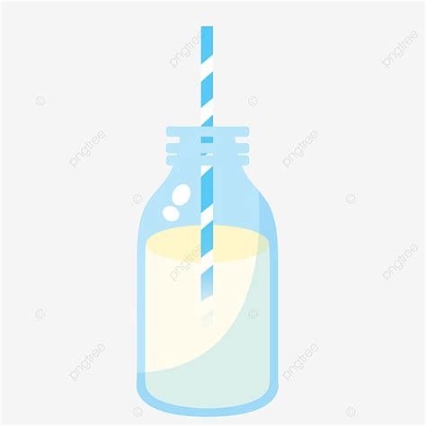 Синяя белая полосатая солома и молока PNG Напиток Значок напиток Мультфильм PNG картинки и