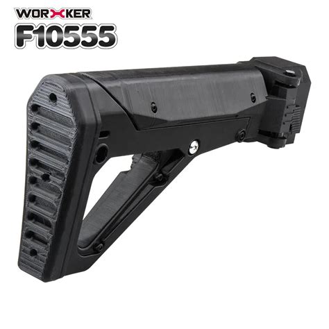 worker mod shoulder stock 3d printing foldable tail stock buttstock toy gun accessories for nerf