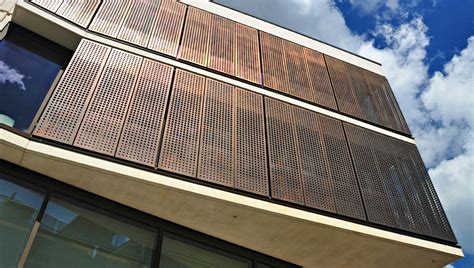 Perforated Copper Cladding Facade Architecture Metal Cladding