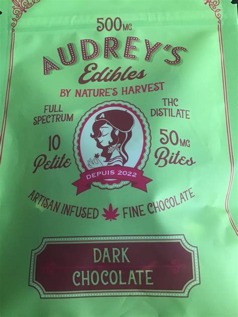 Sale 🍫audreys 500mg Dark Chocolate Leafs 15 Each🍫great Deal Chill420