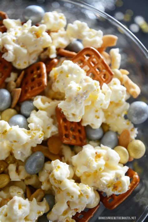 New Years Eve Popcorn Party Mix Recipe New Years Eve Snacks