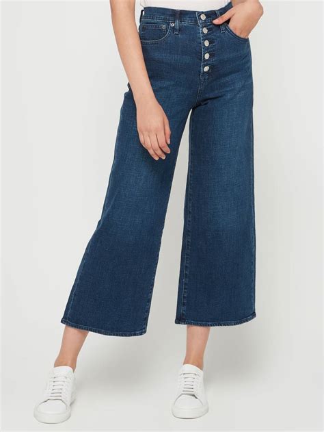 Shop Womens Darkindi4 High Rise Wide Leg Crop Jeans 30 119 Aed In