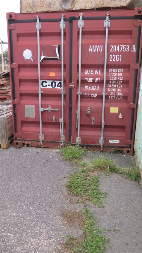 20 Foot Storageshipping Sea Container Oahu Auctions