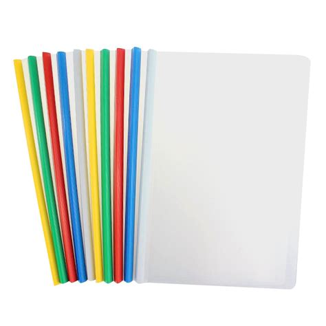 A4 Clear Plastic File Folder With Sliding Bar Report Covers For Display