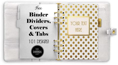 Free Printable Binder Dividers That Can Be Customized