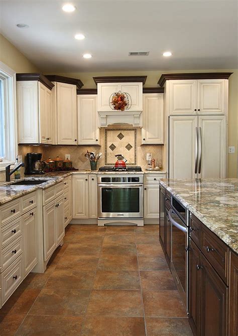 This popular paint color is a soft warm white with a touch of gray. White Cabinets With Dark Floors Kitchen | Kitchen cabinets ...
