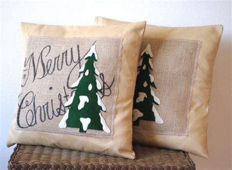 Two Christmas Tree Pillow Covers Holiday By Thatdutchgirlpillows