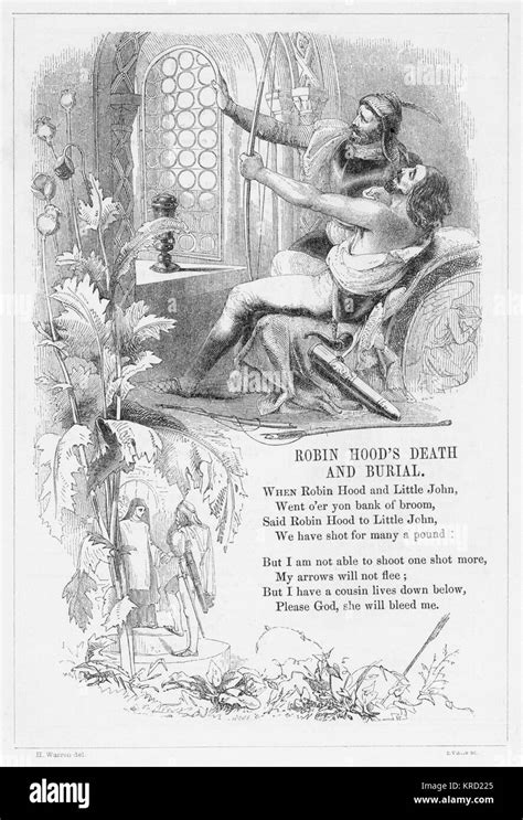 Robin Hoods Death And Burial British Ballad And One Of The Oldest Existing Tales Of Robin Hood