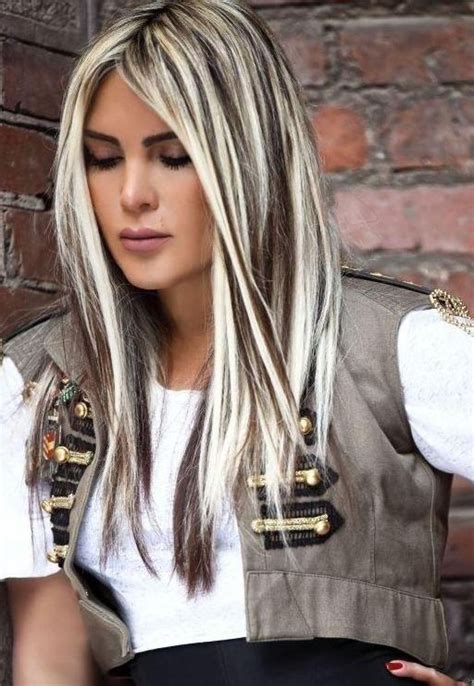 Now i change my 'going grey' to blonde and that is enough. Dark Brown Hair with Blonde Highlights | Dark brown hair ...