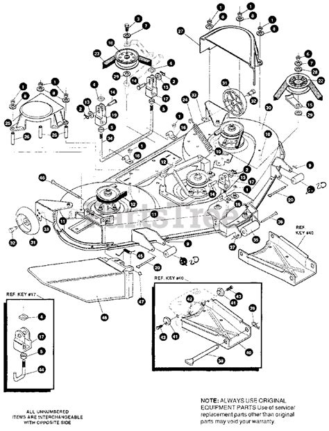 Husqvarna 46 Inch Mower Deck Parts Diagram