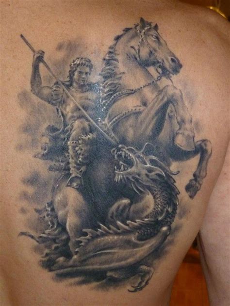 St george tattoo on richard at scribe tattooing bournemouth. 2941 best St George images on Pinterest | Saint george ...